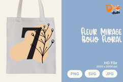 Fleur Mirage Boho Floral Monogram Product Image 1