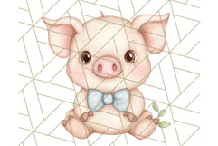 Pastel Farm Nursery PNG Clipart, Baby Animals And Elements Product Image 4