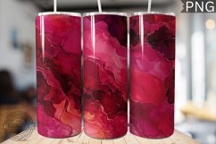Burgundy Alcohol Ink Tumbler Wrap - High Quality 300 Dpi Product Image 1