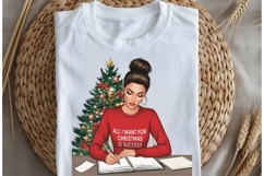 Christmas motivational women png design for T-shirts Product Image 5