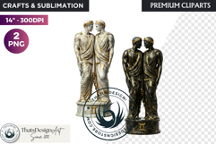 Zodiac Astrology Black and white Marble Statues Horoscope Product Image 1