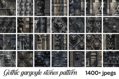 Gothic Digital Papers &amp; Cliparts Mega Bundle |Mystic vintage Product Image 12