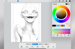50 Procreate Reptiloids Stamp Brushes Product Image 4