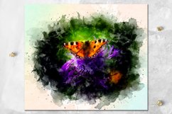 Watercolor Butterfly | skinny tumbler Sublimation bundle Product Image 8