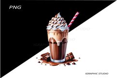Milkshake Clipart, Food Clipart Product Image 1