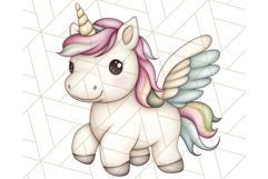 Fairy Tale Unicorn PNG Pastel Magic Clipart, Fantasy Rainbow Product Image 4