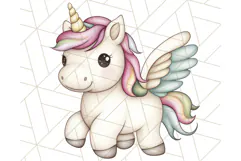 Fairy Tale Unicorn PNG Pastel Magic Clipart, Fantasy Rainbow Product Image 4