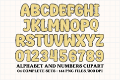 Summer Colors Alphabet clipart, summer colors letters doodle Product Image 2