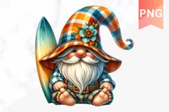 Summer Gnome Sublimation - Clipart PNG Product Image 1