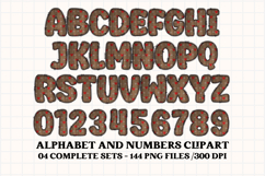 Valentine Alphabet Clip Art, valentines day letters doodle Product Image 2