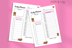 Kawaii Daily Planner Template | Cute Pastel Canva Printable Product Image 2