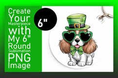 Vibrant Round Design Coaster Template , St Patrick Product Image 1