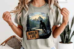 Biker Life PNG, Mountain Road Cycling Sublimation Design Product Image 8