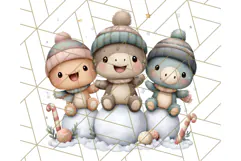 Christmas Dinosaur Party Png, Dino Clipart PNG Product Image 4