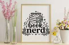 Book Nerd Svg, Book Lover Svg, Book Club Svg, Book Worm Svg. Product Image 9