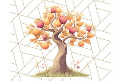 Woodland Apple Orchard Festival PNG Fall Clipart Product Image 4