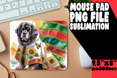 Joyful Mouse Mat Design PNG, Cute Dog Product Image 1