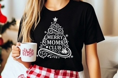 Merry Moms Club Svg, Funny Christmas Mom Svg, Mom Life Svg. Product Image 6