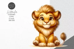 Lion clipart, Animals clipart, Safari clipart Product Image 1