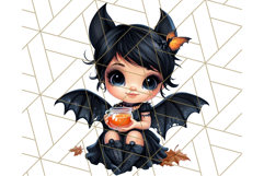 Halloween Fairy Clipart PNG, Cute Chibi Fairy Art Clip Art Product Image 4