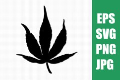 Cannabis SVG | Cannabis clipart SVG | Cannabis illustration Product Image 1