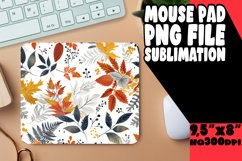 Fall Harvest Mouse Pad with Watercolor Autumn Pattern Product Image 1