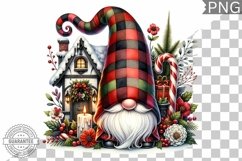 Christmas Gnome Sublimation - Clipart PNG Design Product Image 1
