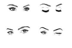 Facial Eyes Set 1 Procreate Brush Stamps, 19 Eyes Product Image 8