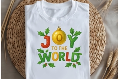 Joy to the world png design for T-shirts Product Image 5