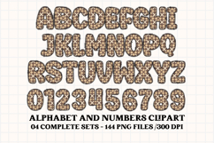 Fall Autumn Alphabet png clipart, fall autumn letters doodle Product Image 2