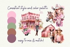 Pastel Western Watercolor Clipart Product Image 8