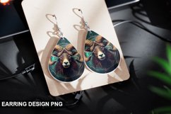 Stained Glass Aries Zodiac flowers Earring Design Product Image 1