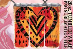 Heart Pattern 20oz Tumbler Wrap - Love Product Image 1