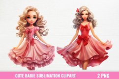 Cute Babie Sublimation Clipart, Pink Babie, Pink Baby Product Image 1