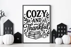 Cozy And Thankful Svg, Thanksgiving Svg, Cozy Season Svg. Product Image 9
