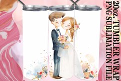 Dreamy Wedding Theme Tumbler Design: Watercolor Wonder Product Image 1