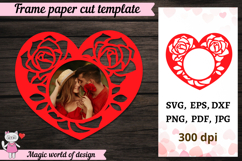 Valentine Frame For cricut joy, cards diy Valentine's Day Product Image 2