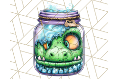 Halloween Monster Clipart PNG, Monsters in Jars, Spooky Png Product Image 4