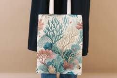 Coral Reef Seamless Patterns, Watercolor Ocean Digital Paper Product Image 8