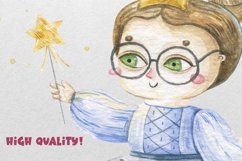 Christmas carnival children collection, baby watercolor set Product Image 5