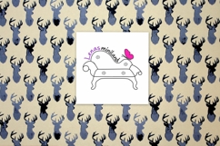 Deer wallpaper dollhouse DIY printable easy use coral colour Product Image 8
