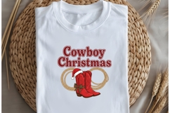 Cowboy Christmas png design for T-shirts Product Image 5