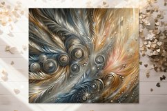 Abstract metallic design | Straight Skinny Tumbler bundle Product Image 8