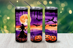 Witchy Halloween Tumbler Wraps 13 PNG Designs Product Image 4