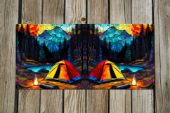 Tent in forest | 4 summer Mug Sublimation design PL2 Product Image 4