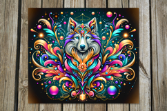Mystic dog | 4 Skinny tumbler sublimation designs PL Product Image 4