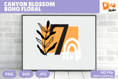 Canyon Blossom Boho Floral Monogram Product Image 1