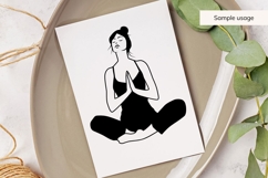 Yoga SVG Bundle, Meditation Clipart Product Image 6