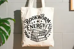 Bookworm Energy Svg, Book Lover Svg, Book Club Svg. Product Image 9