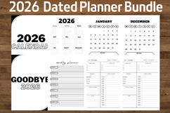 best simple 2026 dated planners bundle 2 Product Image 4